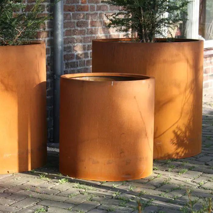Cortenstaal Plantenbak Rond 120 x 40 cm
