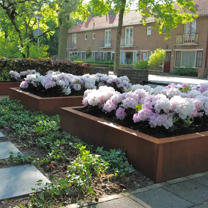 Cortenstaal Plantenbak 120x120x60 cm - Zonder bodem