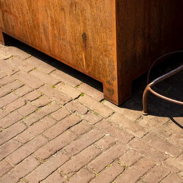 Cortenstaal Plantenbak Op Poten 200 x 40 x 80 cm