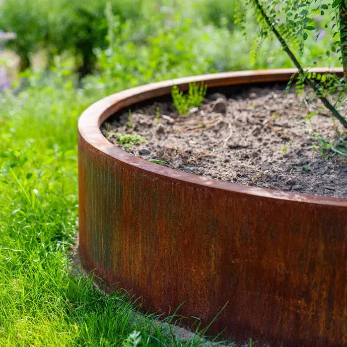 Cortenstaal Plantenbak Rond 80 x 40 cm - Zonder Bodem