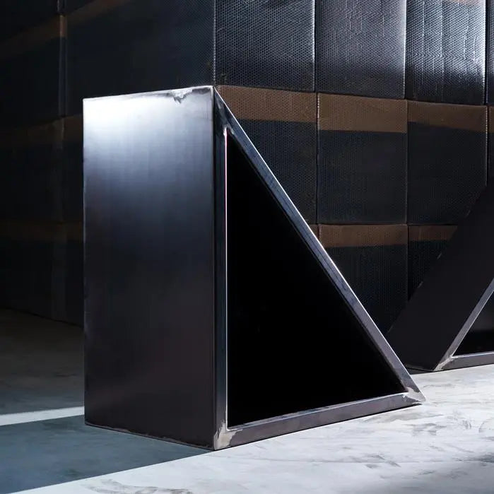 Corten Steel Planter Triangle 140 x 140 x 40 cm