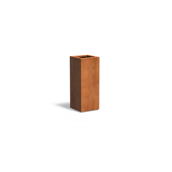 Pflanzkübel Cortenstahl, 40 x 40 x 100 cm