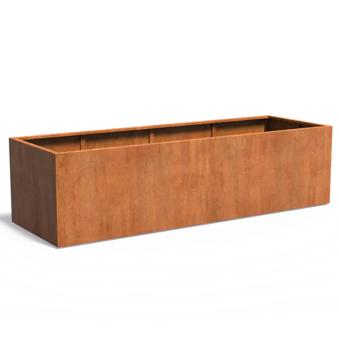 Cortenstaal Plantenbak 300 x 100 x 80 cm - Zonder bodem