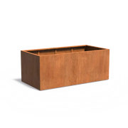Jardinière en acier Corten 200 x 100 x 80 cm