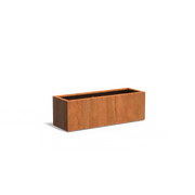 Corten steel planter 150 x 50 x 50 cm