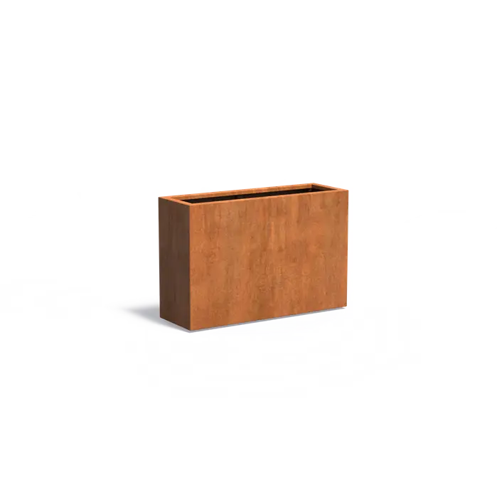 Pflanzkübel Cortenstahl, 120 x 40 x 80 cm