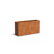 Jardinière en acier Corten 150 x 40 x 80 cm