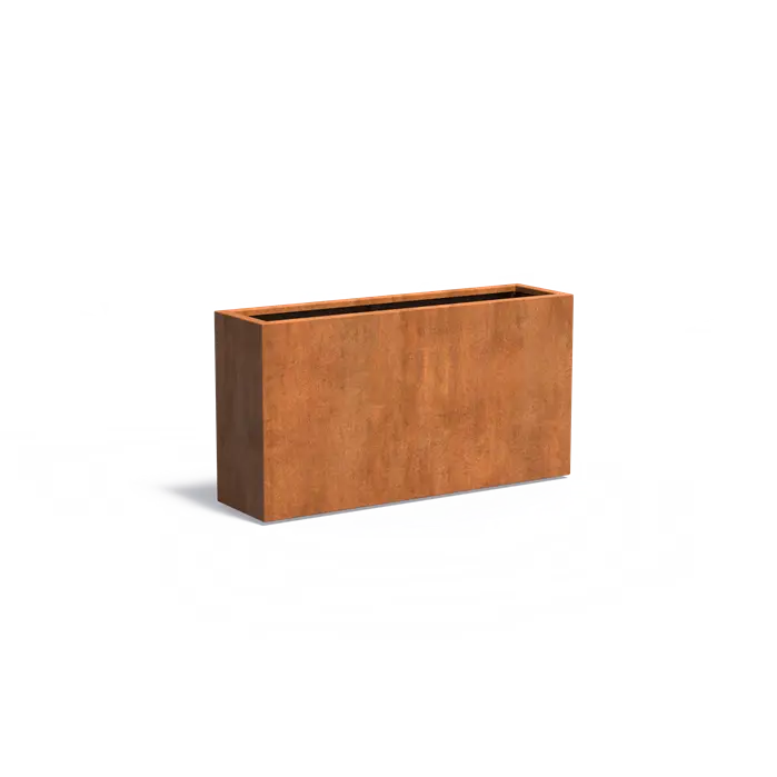 Pflanzkübel Cortenstahl, 150 x 40 x 80 cm