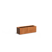 Pflanzkübel Cortenstahl, 120 x 40 x 40 cm