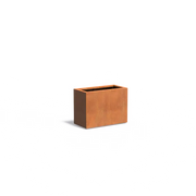 Maceta de acero corten de 80 x 40 x 60 cm