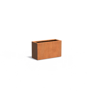 Jardinière en acier Corten 100 x 40 x 60 cm
