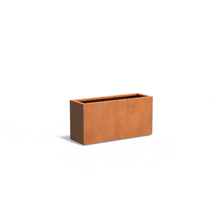 Pflanzkübel Cortenstahl, 120 x 40 x 60 cm