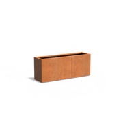 Jardinière en acier Corten 150 x 40 x 60 cm