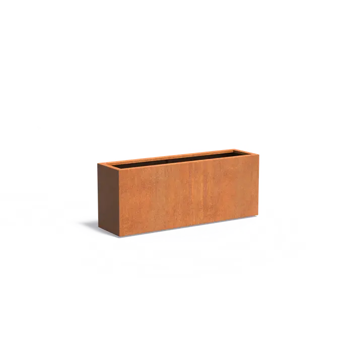 Pflanzkübel Cortenstahl, 150 x 40 x 60 cm