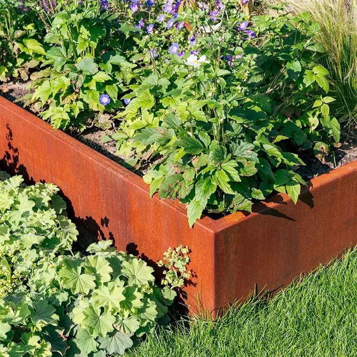 Cortenstaal Plantenbak 120 x 120 x 20 cm - Zonder bodem