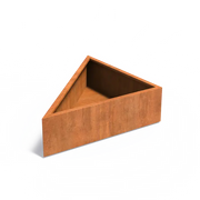 Corten Steel Planter Triangle 140 x 140 x 40 cm
