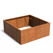 Cortenstaal Plantenbak 200 x 200 x 80 cm - Zonder bodem