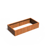 Cortenstaal Plantenbak 200 x 100 x 40 cm - Zonder bodem