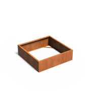 Cortenstaal Plantenbak 140 x 140 x 40 cm - Zonder bodem