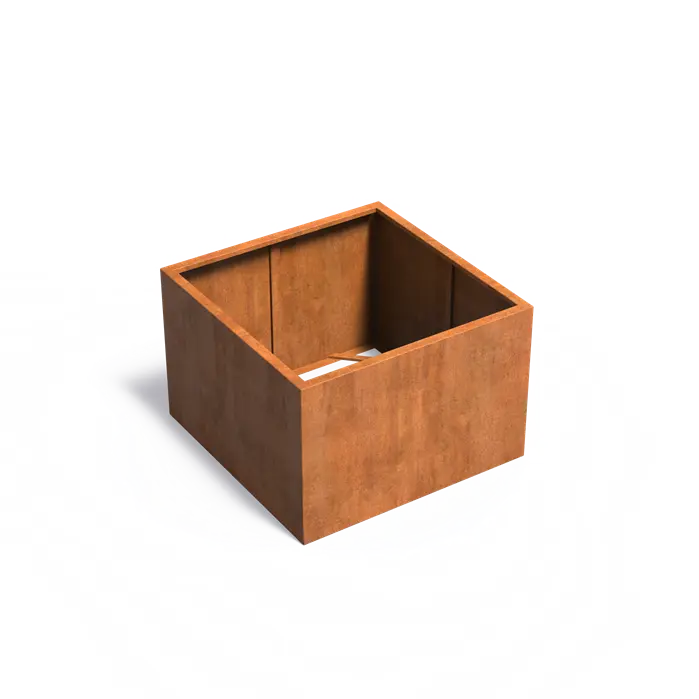 Cortenstaal Plantenbak 120 x 120 x 80 cm - Zonder bodem