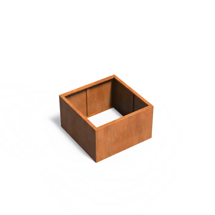Cortenstaal Plantenbak 100 x 100 x 60 cm - Zonder bodem