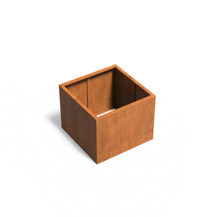 Cortenstaal Plantenbak 100 x 100 x 80 cm - Zonder bodem