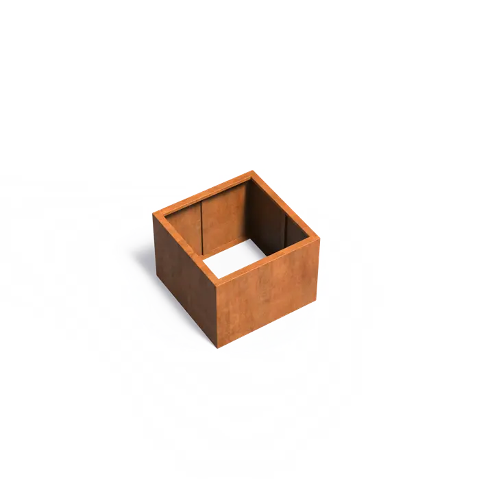 Cortenstaal Plantenbak 80 x 80 x 60 cm - Zonder bodem