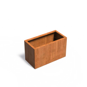 Corten steel planter 100 x 50 x 60 cm - without base