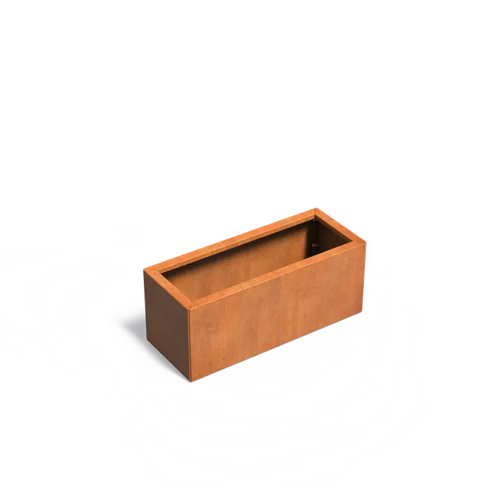 Cortenstaal Plantenbak 100 x 40 x 40 cm - Zonder Bodem