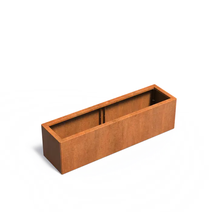 Cortenstaal Plantenbak 150 x 40 x 40 cm - Zonder Bodem