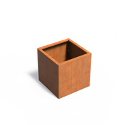 Maceta de acero corten de 70x70x70 cm - Sin base
