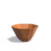 Jardinière en acier Corten Facet 100 x 60 cm