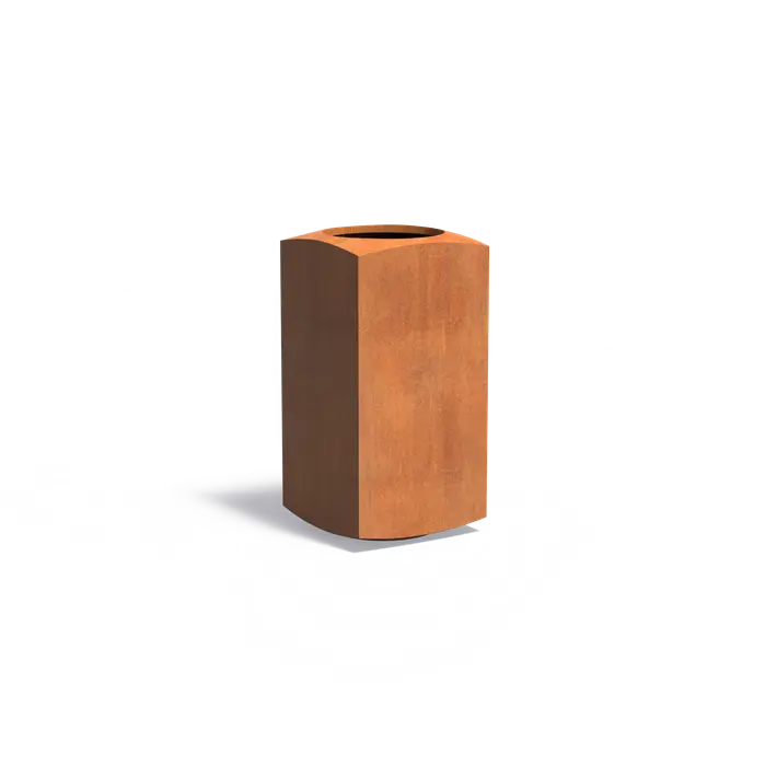 Cortenstaal Plantenbak Vierkant 50 x 50 x 100 cm