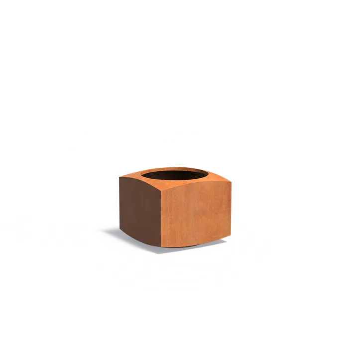 Cortenstaal Plantenbak Vierkant 60 x 60 x 50 cm