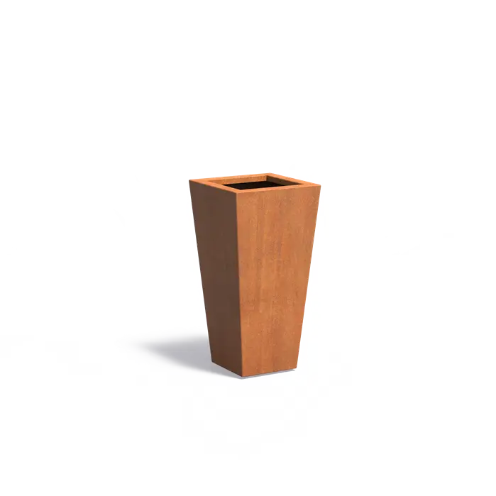 Cortenstaal Plantenbak Taps 40 x 40 x 80 cm