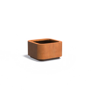 Fioriera in acciaio corten 100 x 100 x 60 cm