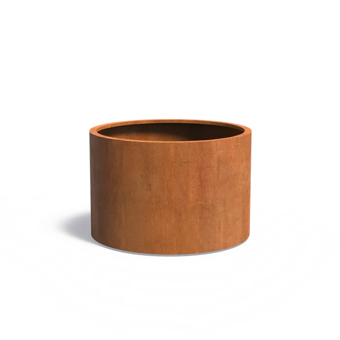 Cortenstaal Plantenbak Rond Ø120 x 80 cm - Met bodem