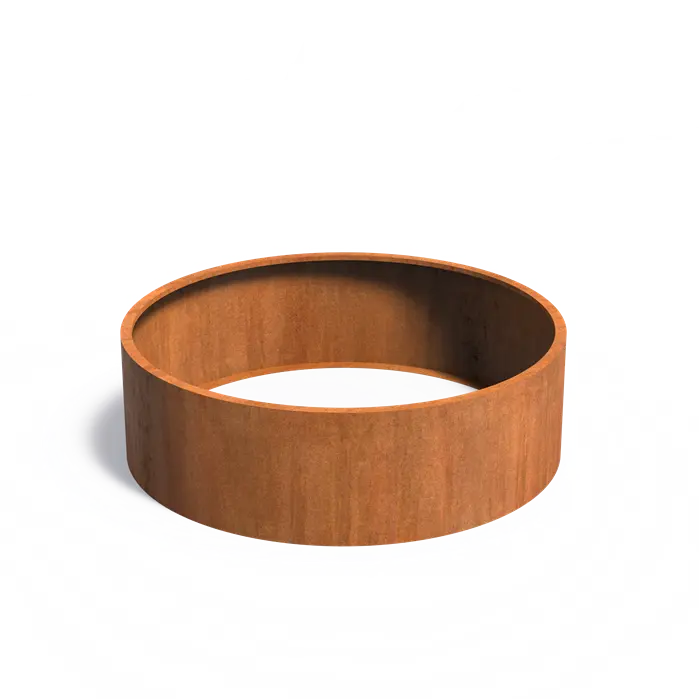 Cortenstaal Plantenbak Rond 200 x 60 cm - Zonder Bodem