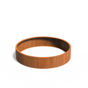 Maceta redonda de acero corten de 200 x 40 cm - Sin base
