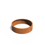 Fioriera rotonda in acciaio Corten 150 x 40 cm - Senza fondo
