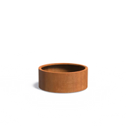Cortenstaal Plantenbak Rond Op Wielen Ø100 x 40 cm