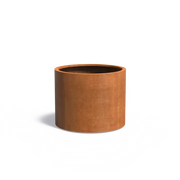 Cortenstaal Plantenbak Rond Op Wielen Ø100 x 80 cm