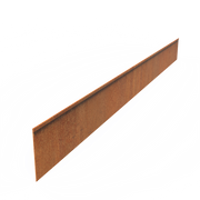 Cortenstaal Borderrand - 230 x 20 cm - 5 Stuks - Geplette Bovenrand - 2 mm dik