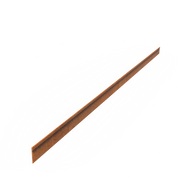 Cortenstaal Borderrand - 230 x 7 cm - 20 Stuks - Geplette Bovenrand - 2 mm dik