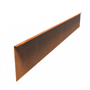 Cortenstaal Borderrand - 230 x 29 cm - 5 Stuks - Gezette Bovenrand - 2 mm dik