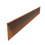 Cortenstaal Borderrand - 230 x 29 cm - 5 Stuks - Gezette Bovenrand - 3 mm dik
