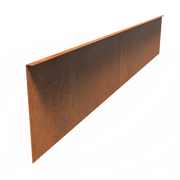 Cortenstaal Borderrand - 230 x 39 cm - 5 Stuks - Gezette Bovenrand - 2 mm dik