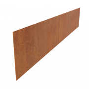 Cortenstaal Borderrand - 230 x 39 cm - 5 Stuks - Rechte Bovenrand - 2 mm dik