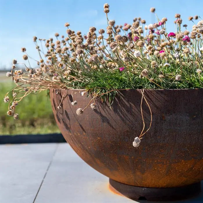 Cortenstaal Plantenbak Rond 80 x 41 cm - Met Bodem