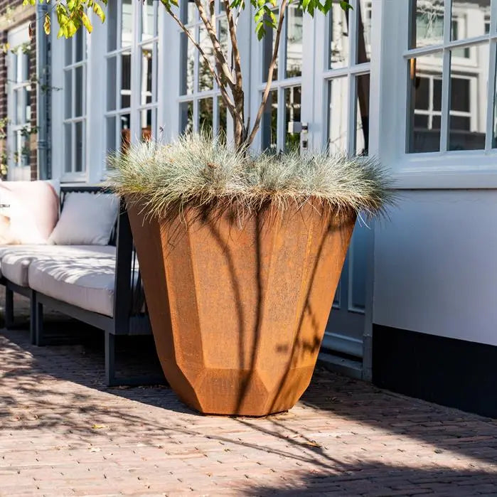 Cortenstaal Plantenbak Facet 60 x 120 cm